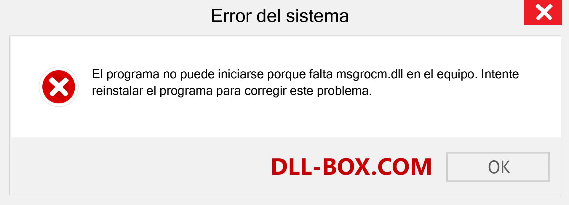 ¿Falta el archivo msgrocm.dll ?. Descargar para Windows 7, 8, 10 - Corregir msgrocm dll Missing Error en Windows, fotos, imágenes